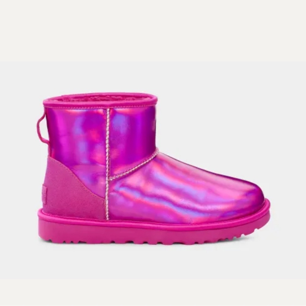 Pink Mini Iridescent Ugg Boots Size 8